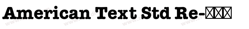 American Text Std Re字体转换